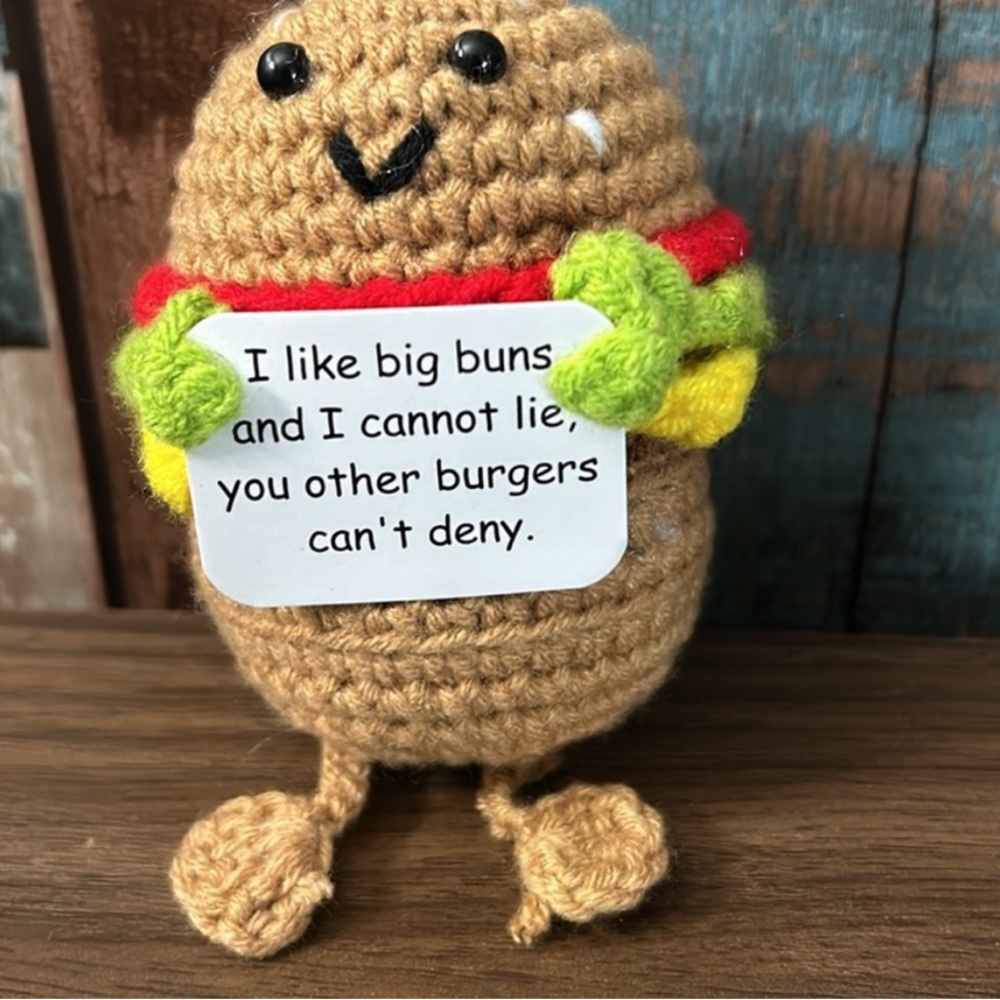 Handcrafted Crochet Burger Plush